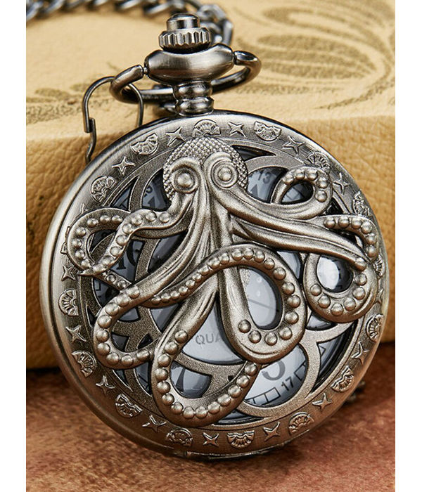 YouBella Pocket Watch Pendant with Chain for Husband Unique Memorable Gift Dual Purpose Stainless Steel Clock for Men (YBWATCH_0028)